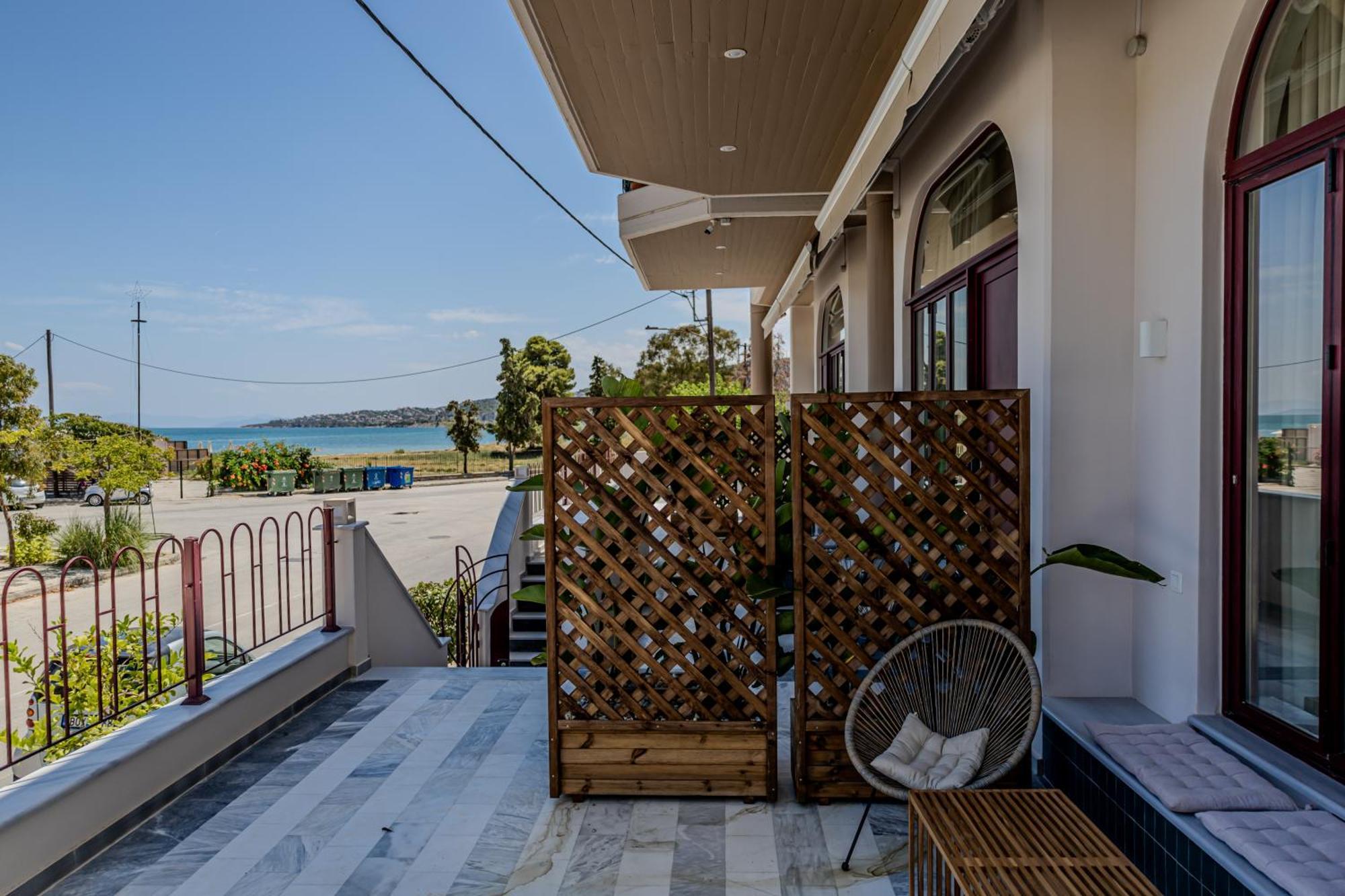Take Me Here With A Sea View By Salt Apartments Волос Екстер'єр фото